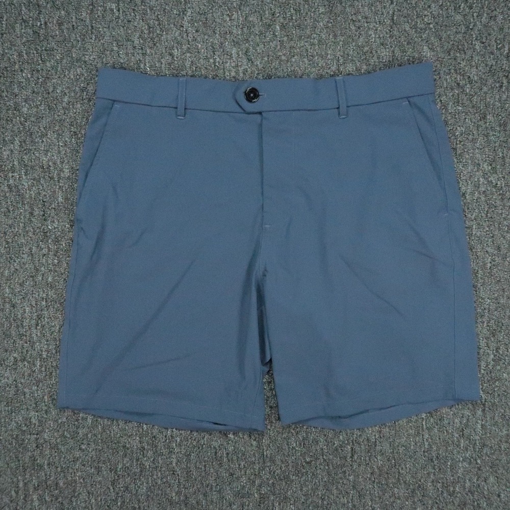 Greyson Shorts Mens 36 Blue Montauk Chino Stretch Golf Performance